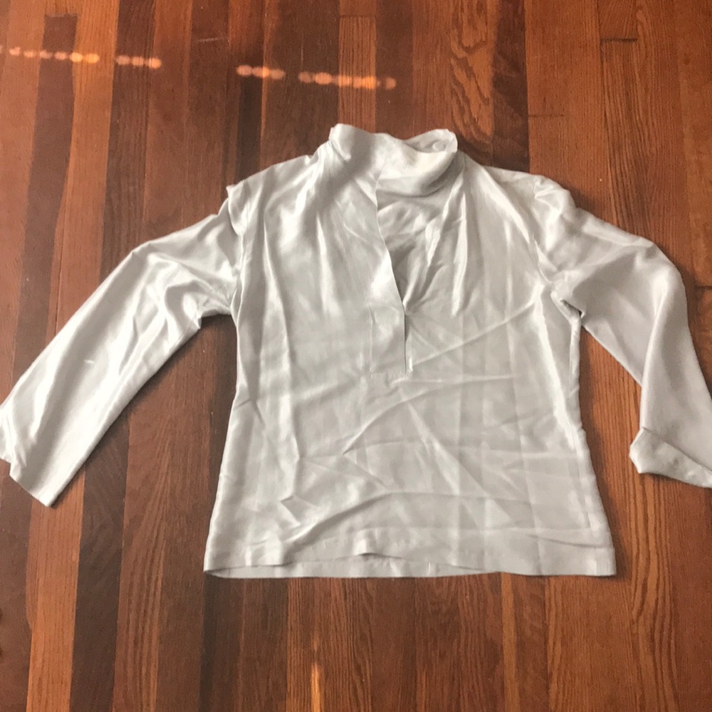 Emporio Armani silk leisure set w wrap skirt